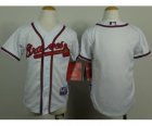 youth mlb jerseys atlanta braves blank white