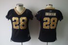 2010 Women's Field Flirt Fashion nfl new orleans saints #28 ingram black