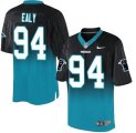 Nike Carolina Panthers #94 Kony Ealy BlackBlue Men Stitched NFL Elite Fadeaway Fashion Jersey