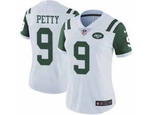 Women Nike New York Jets #9 Bryce Petty Vapor Untouchable Limited White NFL Jersey