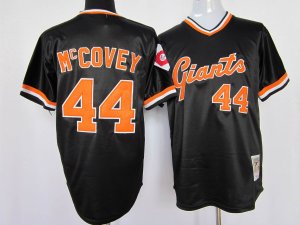 mlb San Francisco Giants #44 Willie McCovey m&n black