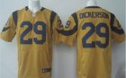 Nike St. Louis Rams #29 Eric Dickerson Gold Men Stitched NFL Elite Rush Jersey