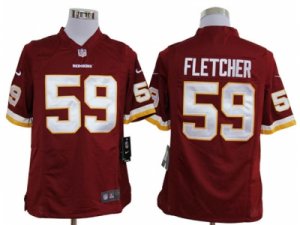 Nike NFL washington redskins #59 fletcher red Game Jerseys