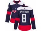 Women Adidas Washington Capitals #8 Alex Ovechkin Navy Authentic 2018 Stadium Series Stitched NHL Jersey