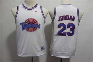 Tune Squad #23 Michael Jordan White Youth Movie Jersey