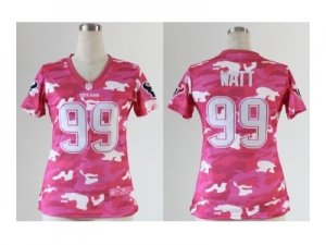 Nike women nfl jerseys houston texans #99 watt pink[fashion camo]