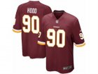 Mens Nike Washington Redskins #90 Ziggy Hood Game Burgundy Red Team Color NFL Jersey