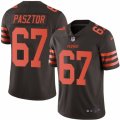 Mens Nike Cleveland Browns #67 Austin Pasztor Limited Brown Rush NFL Jersey