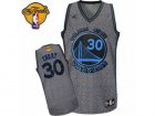 Womens Adidas Golden State Warriors #30 Stephen Curry Swingman Grey Static Fashion 2017 The Finals Patch NBA Jersey