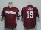 MLB Philadelphia Phillies #19 Kruk m&n Red[1991]