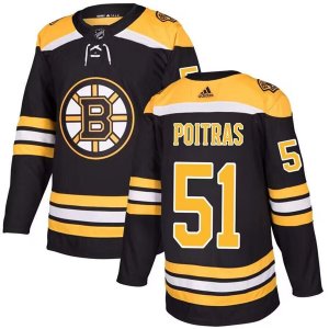 Men\'s Boston Bruins #51 Matt Poitras Black Stitched Jersey