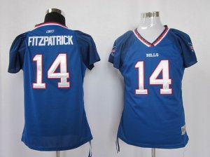 women nfl buffalo bills #14 fitzpatrick blue