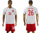 Poland #26 Marciniak Home Soccer Country Jersey