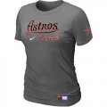 Women MLB Houston Astros D.Grey Nike Short Sleeve Practice T-Shirt