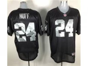 Nike NFL Oakland Raiders #24 Michael Huff Black Elite jerseys