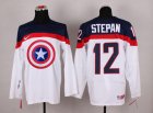 NHL Olympic Team USA #12 Derek Stepan white Captain America Fashion Stitched Jerseys
