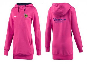 Women Minnesota Vikings Logo Pullover Hoodie-091