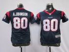 nike women nfl jerseys houston texans #80 a.johnson blue