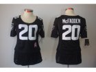Nike Women NFL Oakland Raiders #20 Darren McFadden black jerseys[breast cancer awareness]