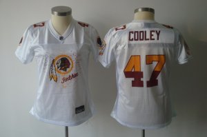 women nfl washington redskins #47 cooley white[2011 fem fan]