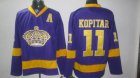 nhl los angeles kings #11 kopitar purple[A patch]