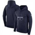 New England Patriots Nike Sideline Property Of Wordmark Logo Performance Pullover