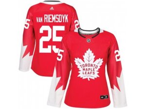 Women Toronto Maple Leafs #25 James Van Riemsdyk Red Alternate Stitched NHL Jersey