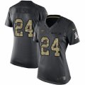 Women's Nike New Orleans Saints #24 Kyle Wilson Limited Black 2016 Salute to Service NFL Jersey