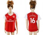 2017-18 Arsenal 16 HOLDING Home Women Soccer Jersey