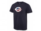 Mens Cincinnati Reds USA Flag Fashion T-Shirt Navy Blue