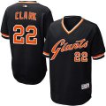 2016 Men San Francisco Giants #22 Will Clark Black Throwback Flexbase Authentic Collection Jersey