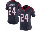 Women Nike Houston Texans #24 Johnathan Joseph Vapor Untouchable Limited Navy Blue Team Color NFL Jersey
