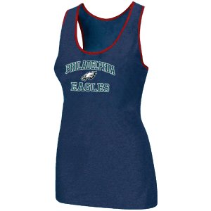 Nike Philadelphia Eagles Heart & Soul Tri-Blend Racerback stretch Tank Top Blue