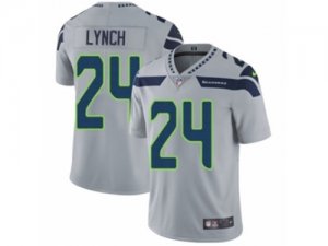 Mens Nike Seattle Seahawks #24 Marshawn Lynch Vapor Untouchable Limited Grey Alternate NFL Jersey