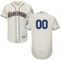 2016 Men Seattle Mariners Majestic Cream Flexbase Authentic Collection Custom Jersey