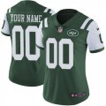 Womens Nike New York Jets Customized Elite Green Team Color NFL Jersey
