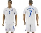 Chile #7 A.Sanchez Away Soccer Country Jersey