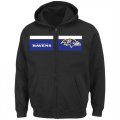 Baltimore Ravens Majestic Touchback Full Zip Hoodie Black