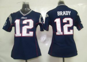 nike women nfl jerseys new england patriots #12 tom brady blue