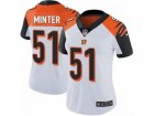 Women Nike Cincinnati Bengals #51 Kevin Minter Vapor Untouchable Limited White NFL Jersey