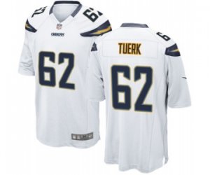 Men\'s Nike San Diego Chargers #62 Max Tuerk Game White NFL Jersey