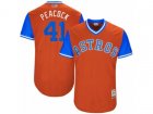 2017 Little League World Series Astros #41 Brad Peacock Peacock Orange Jersey