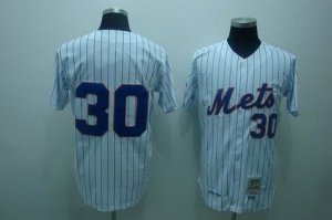 mlb new york mets #30 nolan ryan m&n white