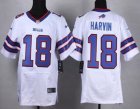 Nike Buffalo Bills #18 HARVIN white Jerseys(Elite)