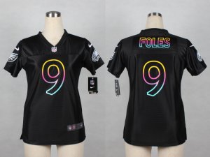 Nike women Philadelphia Eagles #9 Foles black jerseys[nike fashion]