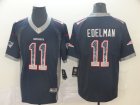 Nike Patriots #11 Julian Edelman Navy Drift Fashion Limited Jersey