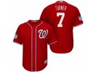 Mens Washington Nationals #7 Trea Turner 2017 Spring Training Cool Base Stitched MLB Jersey