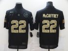 Nike Panthers #22 Christian McCaffrey Black Camo 2020 Salute To Service Limited Jersey
