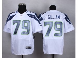 Nike Seattle Seahawks #79 gilliam white jerseys(Elite)