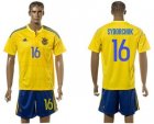 Ukraine #16 Sydorchuk Home Soccer Country Jersey